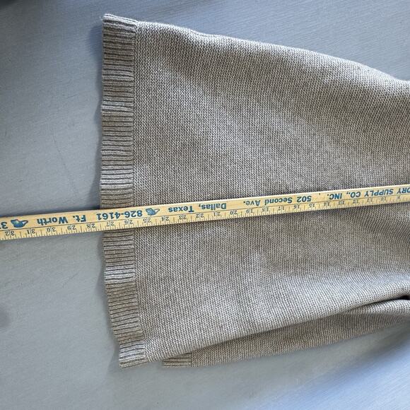 Lacoste Shawl Collar Cardigan Womens M FR 38 Beige Wool Cashmere Rabbit Blend - Picture 4 of 8